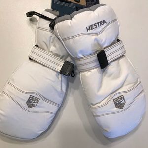 Hestra Alpine Cosy Mitt Off white Size 8